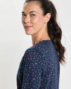 Femme Le Chat Chemise de nuit Holly bleu marine