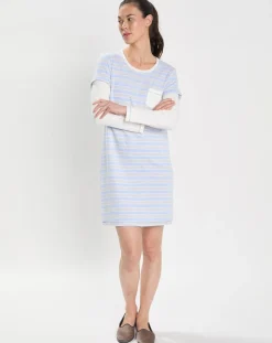 Femme Le Chat Chemise de nuit Hygge bleu ciel