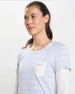 Femme Le Chat Chemise de nuit Hygge bleu ciel