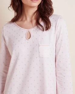 Le Chat Chemise de nuit imprimée Caline rose