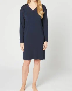 Femme Le Chat Chemise de nuit Slow bleu marine