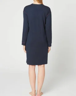 Femme Le Chat Chemise de nuit Slow bleu marine
