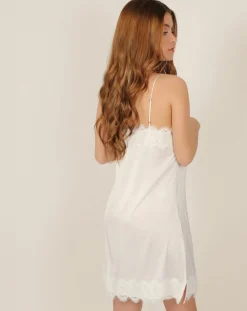 Femme Admas Chemise de nuit Soft blanche