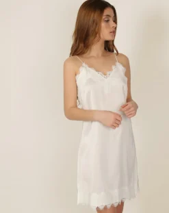 Femme Admas Chemise de nuit Soft blanche