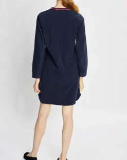 Outlet Le Chat Chemise de nuit Teddy bleu marine