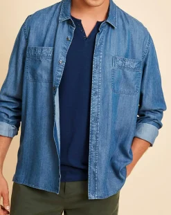 Clearance Harris Wilson Chemise Delio chambray