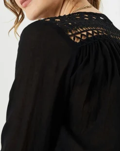 Femme See u Soon Chemise Donna noire