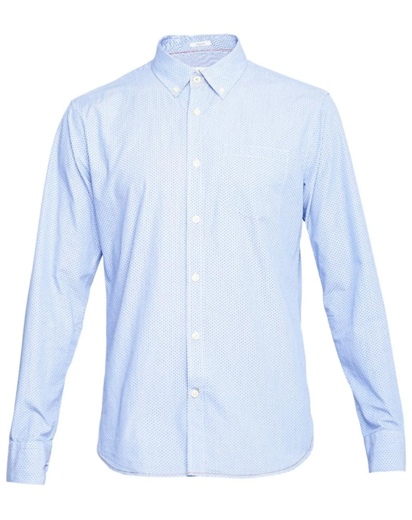 Hot Pepe Jeans Chemise droite à pois Micro Mylor bleu clair