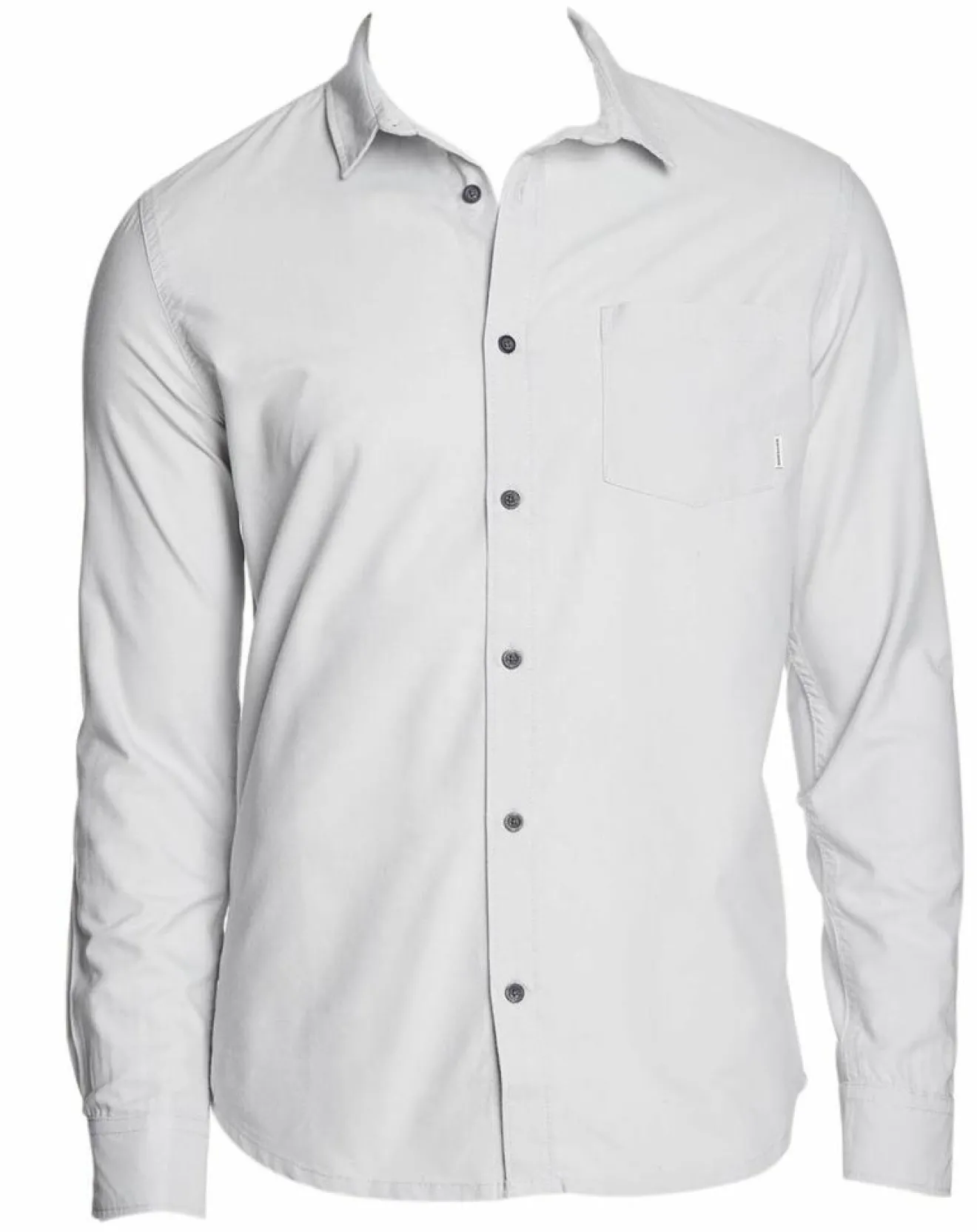 Outlet Quiksilver Chemise droite Straight Up gris clair