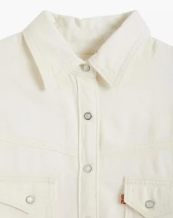 Levi's® Chemise en Coton & Chanvre Dorsey XL oversize Western écrue