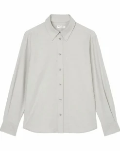 Femme Marc O'Polo Chemise en Flanelle manches ballons gris clair