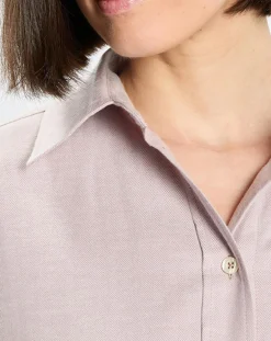 Femme Marc O'Polo Chemise en Flanelle manches ballons violet clair