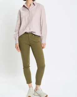 Femme Marc O'Polo Chemise en Flanelle manches ballons violet clair