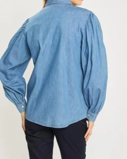 Femme Scotch & Soda Chemise en Jean bleue