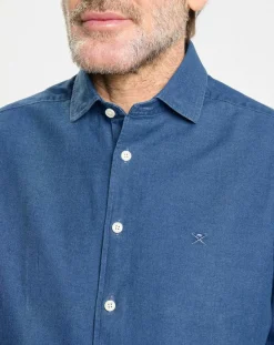 Homme Hackett London Chemise en Jean Slim Fit bleu moyen