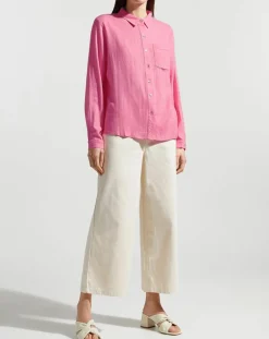 Best Garance Paris Chemise en Lin mélangé Leane rose vif