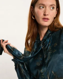 Sale Lauren Vidal Chemise en Soie mélangée Moon kyoto