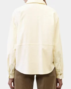 Online Marc O'Polo Chemise en Velours côtelé écrue