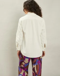 Femme Hartford Chemise en Velours côtelé Cinéma milk