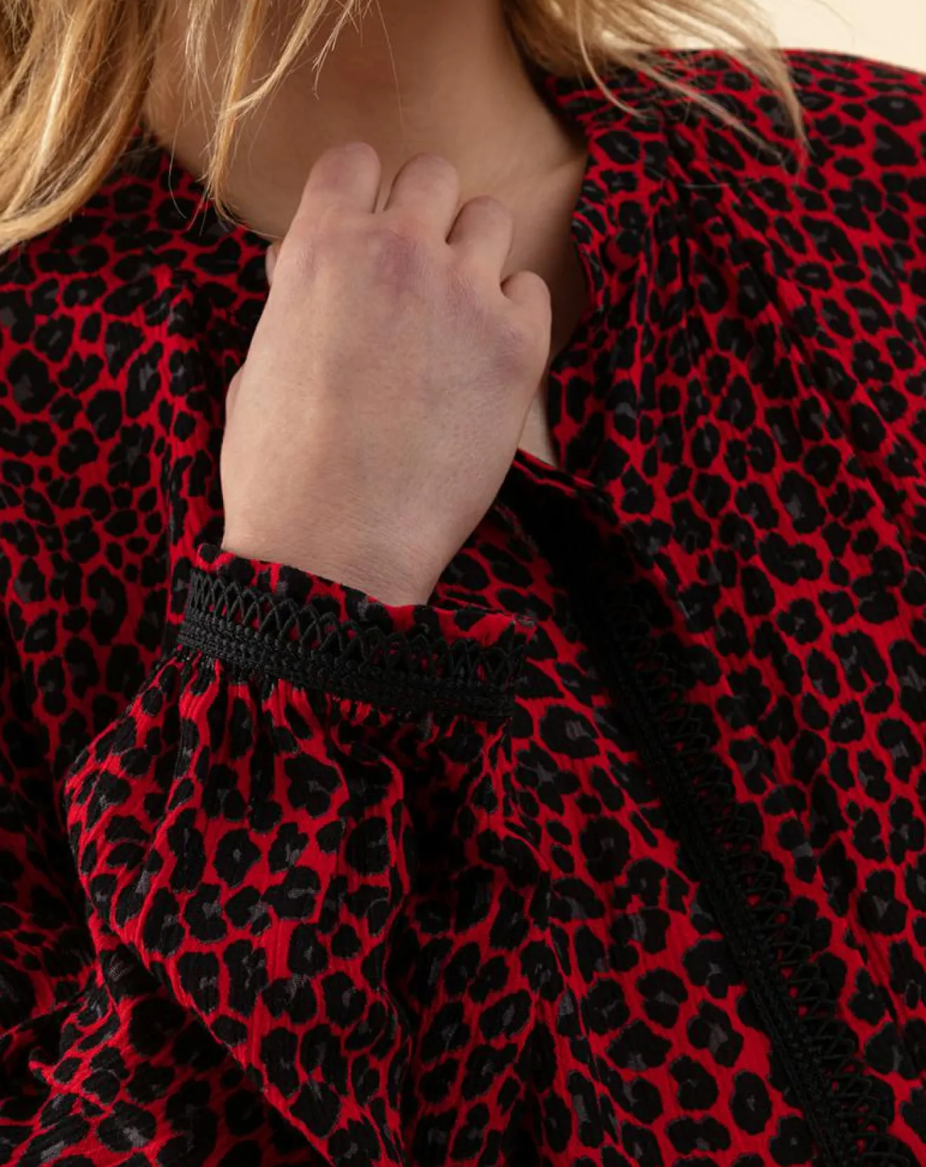 New Indies Chemise Gael leo rouge