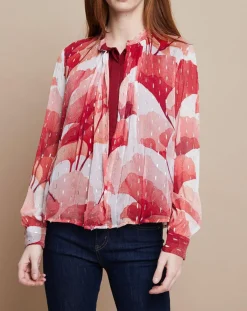 Femme Mare di Latte Chemise Gaelle Pistil rouge