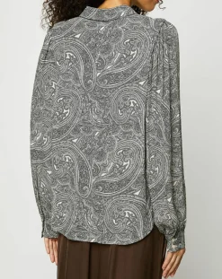 Sale Esprit Chemise imprimé cachemire blanc/gris