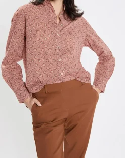 Discount Marc O'Polo Chemise imprimée all-over rouge