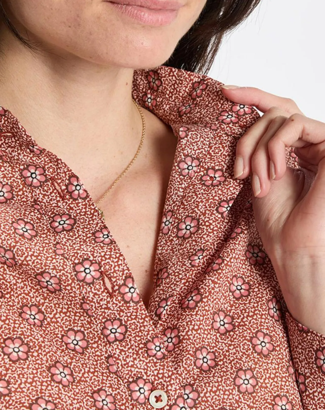 Discount Marc O'Polo Chemise imprimée all-over rouge