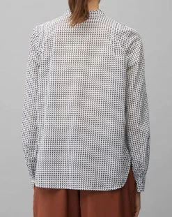 Hot Marc O'Polo Chemise imprimée blanc/bleu