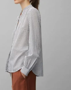 Hot Marc O'Polo Chemise imprimée blanc/bleu