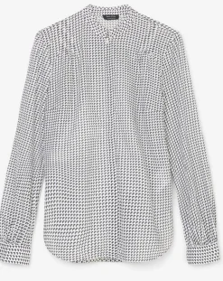 Hot Marc O'Polo Chemise imprimée blanc/bleu