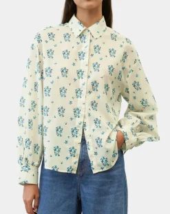 Online Marc O'Polo Chemise imprimée blanc/bleu