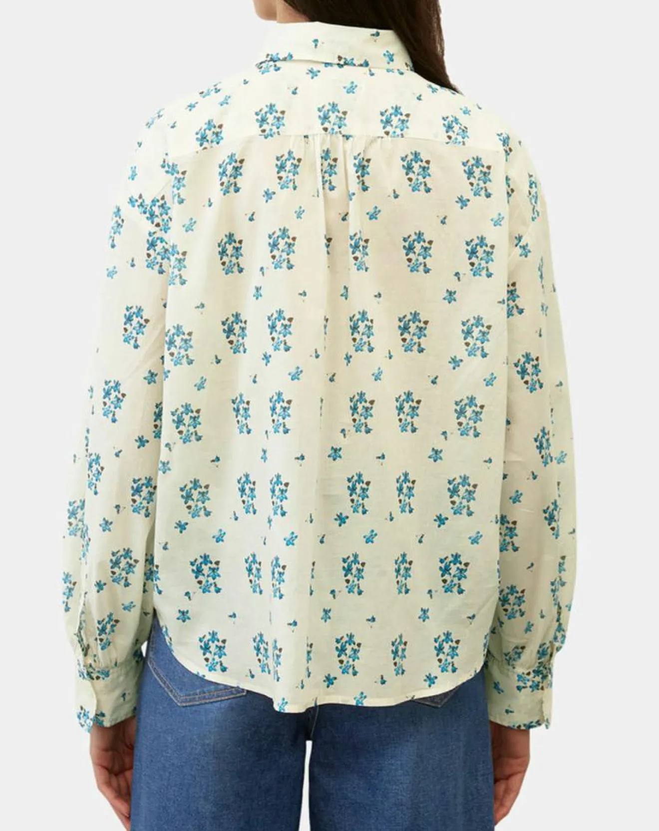 Online Marc O'Polo Chemise imprimée blanc/bleu