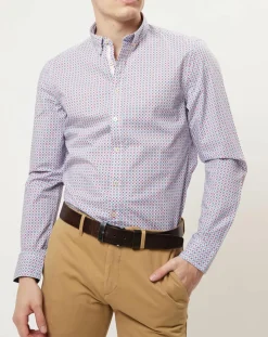 Best Marc O'Polo Chemise imprimée shaped fit rouge/blanc