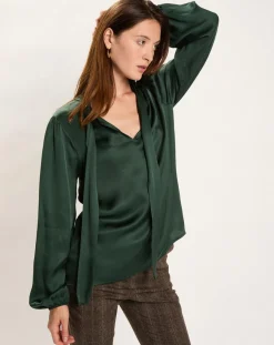 Lauren Vidal Chemise Kyllie verte