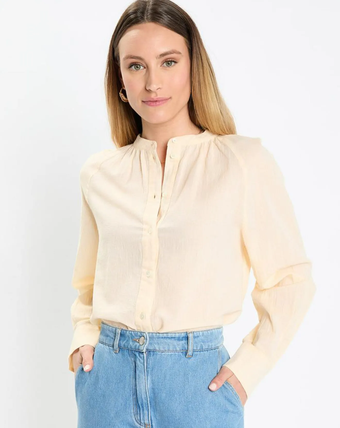 Clearance Marc O'Polo Chemise légère Fiona jaune