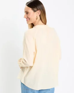 Clearance Marc O'Polo Chemise légère Fiona jaune