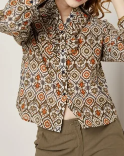 See u Soon Chemise Lisa imprimée marron/multicolore