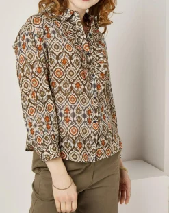 See u Soon Chemise Lisa imprimée marron/multicolore