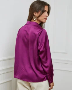 Femme L'Armoire de Suzette Chemise Léonie violette