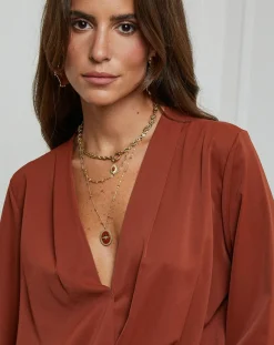 Femme Alice & Charlotte Chemise Louise tabac