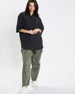 Femme Marc O'Polo Chemise manches larges poches noire