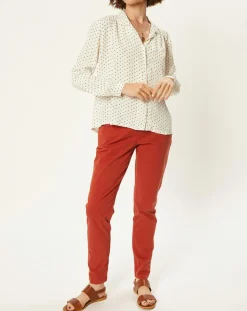 Femme Harris Wilson Chemise Massonne à pois écrue