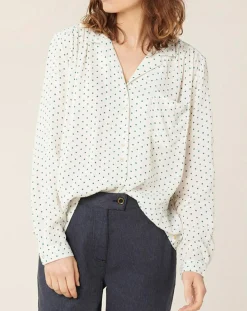 Femme Harris Wilson Chemise Massonne à pois écrue