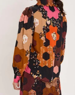 Outlet Manoush Chemise Médiéval Patchwork imprimée multicolore