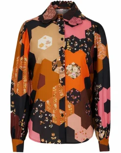 Outlet Manoush Chemise Médiéval Patchwork imprimée multicolore