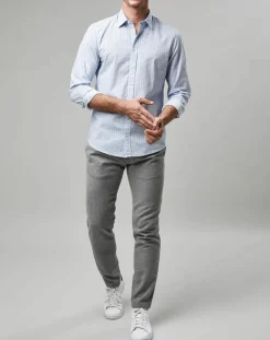 Online Marc O'Polo Chemise Micro Motif Vélo blanc/bleu