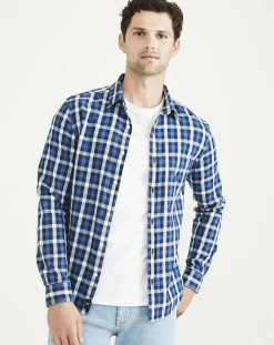 Hot Dockers Chemise Original Slim bleu foncé