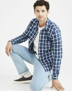 Hot Dockers Chemise Original Slim bleu foncé