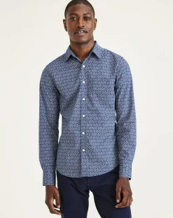 Homme Dockers Chemise Original Slim bleu foncé